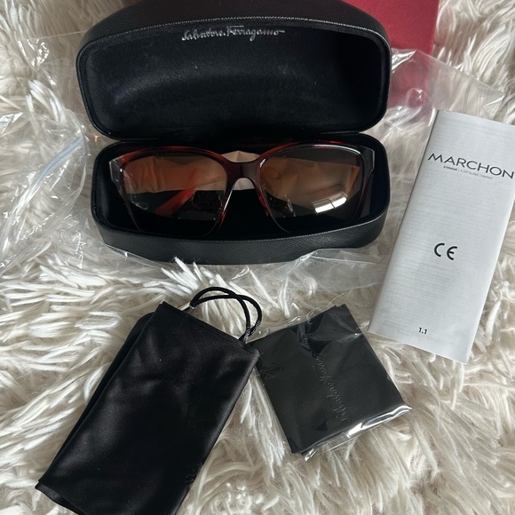 NWT Salvatore Ferragamo 58mm Square Sunglasses. - Picture 15 of 15